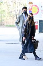 OLIVIA PALERMO and Johannes Huebl Out Kissing in New York 04/08/2021