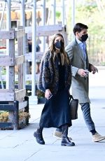 OLIVIA PALERMO and Johannes Huebl Out Kissing in New York 04/08/2021