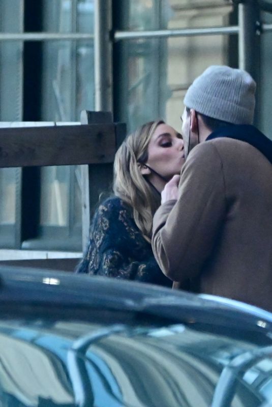 OLIVIA PALERMO and Johannes Huebl Out Kissing in New York 04/08/2021