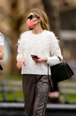 OLIVIA PALERMO Out with a Friend at Washington Square Park in New York 03/31/2021