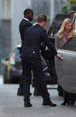OPHELIA LOVIBOND on the Set of This Sceptred Isle in London 04/19/2021