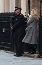 OPHELIA LOVIBOND on the Set of This Sceptred Isle in London 04/19/2021
