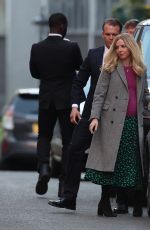 OPHELIA LOVIBOND on the Set of This Sceptred Isle in London 04/19/2021