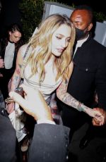 PARIS JACKSON and CARA DELEVINGNE Leaves am Oscars Party in Bel Air 04/25/2021