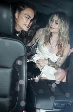 PARIS JACKSON and CARA DELEVINGNE Leaves am Oscars Party in Bel Air 04/25/2021