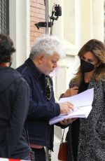PENELOPE CRUZ on the Set of Pedro Almdovar