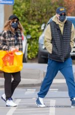 PHOEBE DYNEVOR and Pete Davidson Out in Manchester 04/25/2021