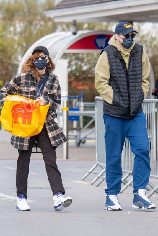 PHOEBE DYNEVOR and Pete Davidson Out in Manchester 04/25/2021