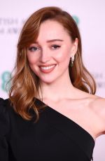 PHOEBE DYNEVOR at EE British Academy Film Awards in London 04/11/2021