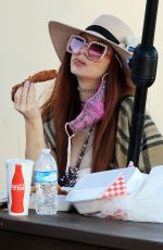 PHOEBE PRICE at 24 Hot Chicken & Waffle Bar in Los Angeles 04/16/2021