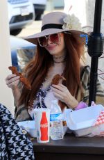 PHOEBE PRICE at 24 Hot Chicken & Waffle Bar in Los Angeles 04/16/2021