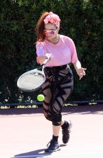 PHOEBE PRICE at a Tennis Courts in Los Angeles 03/31/2021