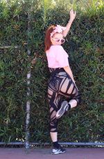 PHOEBE PRICE at a Tennis Courts in Los Angeles 03/31/2021