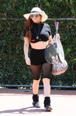 PHOEBE PRICE at a Tennis Courts in Los Angeles 04/20/2021