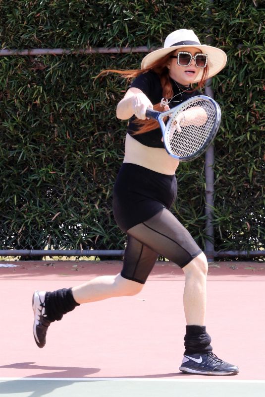 PHOEBE PRICE at a Tennis Courts in Los Angeles 04/20/2021