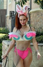 PHOEBE PRICE in a Bunny Bikini on Easter Sunday in Los Angeles 04/04/2021