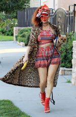 PHOEBE PRICE Out with Her Dog in Los Angeles 04/06/2021