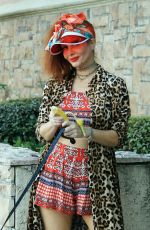 PHOEBE PRICE Out with Her Dog in Los Angeles 04/06/2021