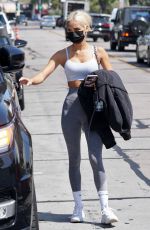 PIA MIA Leaves Dogpound Gym in West Hollywood 04/20/2021