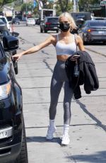 PIA MIA Leaves Dogpound Gym in West Hollywood 04/20/2021