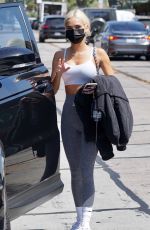 PIA MIA Leaves Dogpound Gym in West Hollywood 04/20/2021