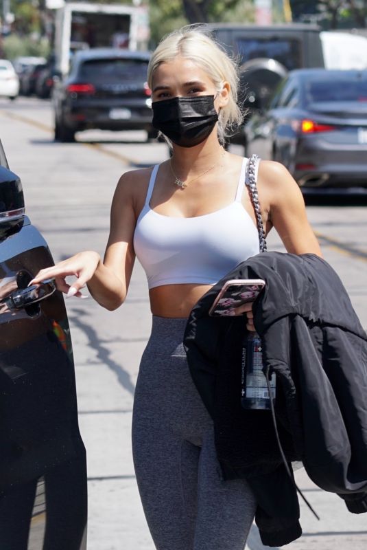 PIA MIA Leaves Dogpound Gym in West Hollywood 04/20/2021