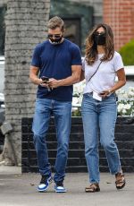 PIA MILLER and Patrick Whitesell Shopping for Jewelry in Beverly Hills 04/07/2021