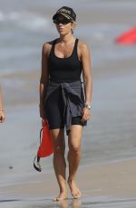 PIP EDWARDS Out on Bondi Beach in Sydney 04/07/2021