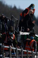 POM KLEMENTIEFF, HAYLEY ATWELL and Tom Cruise on the Set as Mission Impossible 7 in Yorkshire 04/23/2021
