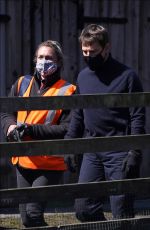POM KLEMENTIEFF, HAYLEY ATWELL and Tom Cruise on the Set as Mission Impossible 7 in Yorkshire 04/23/2021