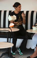 Pregnant CHRISTINA MILIAN and NICOLE WILLIAMS at Her Beignet Box Cafe Grand Opening in Studio City 04/09/2021