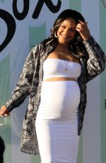 Pregnant CHRISTINA MILIAN and NICOLE WILLIAMS at Her Beignet Box Cafe Grand Opening in Studio City 04/09/2021