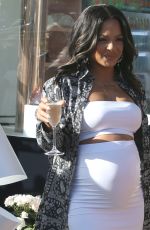Pregnant CHRISTINA MILIAN and NICOLE WILLIAMS at Her Beignet Box Cafe Grand Opening in Studio City 04/09/2021