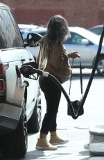 Pregnant CHRISTINA MILIAN at a Gas Station in Los Angeles 04/15/2021