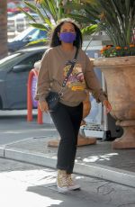 Pregnant CHRISTINA MILIAN at a Gas Station in Los Angeles 04/15/2021