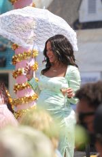 Pregnant CHRISTINA MILIAN Celebrates Opening of Her Beignet Box Cafe in Studio City 04/10/2021