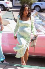 Pregnant CHRISTINA MILIAN Celebrates Opening of Her Beignet Box Cafe in Studio City 04/10/2021