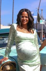 Pregnant CHRISTINA MILIAN Celebrates Opening of Her Beignet Box Cafe in Studio City 04/10/2021