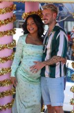 Pregnant CHRISTINA MILIAN Celebrates Opening of Her Beignet Box Cafe in Studio City 04/10/2021