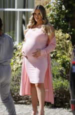 Pregnant GEORGIA KOUSOULOU at a Photoshoot in Essex 04/27/2021