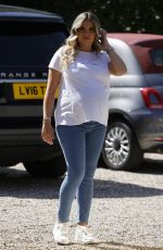 Pregnant GEORGIA KOUSOULOU at a Photoshoot in Essex 04/27/2021