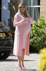 Pregnant GEORGIA KOUSOULOU at a Photoshoot in Essex 04/27/2021
