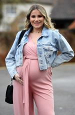 Pregnant GEORGIA KOUSOULOU on the Set of The Only Way is Essex 03/28/2021