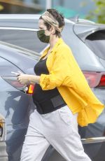 Pregnant HALSEY Out Shopping in Los Angeles 04/21/2021