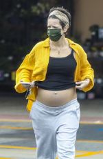 Pregnant HALSEY Out Shopping in Los Angeles 04/21/2021