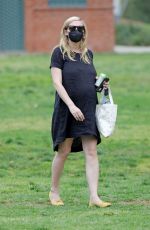 Pregnant KIRSTEN DUNST Out in Los Angeles 04/01/2021