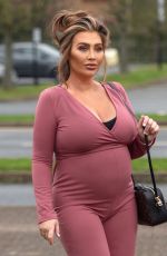 Pregnant LAUREN GOODGER Arrives at Marriot hotel in Essex 04/28/2021