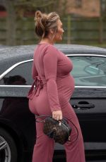 Pregnant LAUREN GOODGER Arrives at Marriot hotel in Essex 04/28/2021