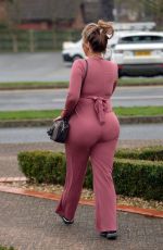 Pregnant LAUREN GOODGER Arrives at Marriot hotel in Essex 04/28/2021