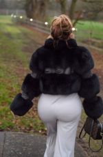 Pregnant LAUREN GOODGER Out in Essex 04/12/2021